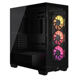 Corsair iCUE LINK 3500X RGB Gaming Case w/ Glass Side & Front, E-ATX, 3x RGB Fans & iCUE LINK Hub, USB-C, Asus BTF Compatible, Black