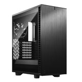 Fractal Design Define 7 Compact (Light TG) Gaming Case w/ Light Tint Glass Window, ATX, 2 Fans, Sound Dampening, Ventilated PSU Shroud, USB-C