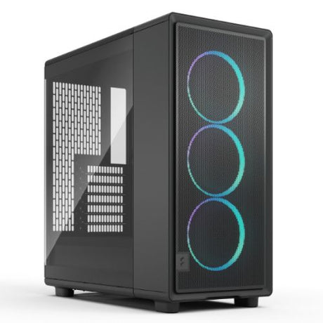 Fractal Design Epoch (Black RGB TG Light) Case w/ Light Tint Window, ATX, 3x Momentum RGB Fans, Mesh Top & Front, USB-C 20Gbps