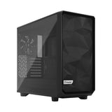 Fractal Design Meshify 2 Lite (Black TG) Gaming Case w/ Light Tint Glass Window, E-ATX, Angular Mesh Front, 3 Fans