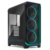 Fractal Design Meshify 3 Ambience Pro RGB (Black TG Light) Gaming Case w/ Light Tint Window, E-ATX, Mesh Front, 3x RGB Fans, Adjust Pro Hub, USB-C 20Gbps