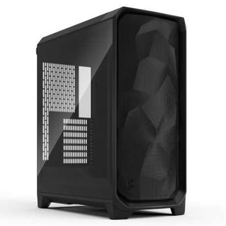 Fractal Design Meshify 3 (Black TG Light) Gaming Case w/ Light Tint Window, E-ATX, Mesh Front, 3x Momentum 14 Fans, USB-C 20Gbps