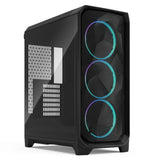 Fractal Design Meshify 3 (Black RGB TG Light) Gaming Case w/ Light Tint Window, E-ATX, Mesh Front, 3x RGB Fans, USB-C 20Gbps