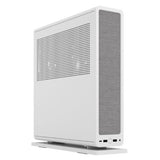 Fractal Design Ridge (White) SFF Console-Type Case, Mini ITX, Requires SFX/SFX-L PSU, 2 Fans, PCIe 4.0 Riser Card, USB-C, Horizontal/Vertical Orientation