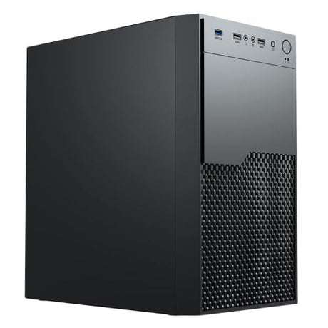 Vida Enterprise Black Office Case, Micro ATX, 120mm Fan, Mesh Front