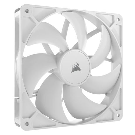 Corsair RS120 PWM 120mm Case Fan, Magnetic Dome Bearing, Daisy-Chain 4-Pin, 2100 RPM, AirGuide Tech, White