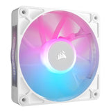 Corsair iCUE LINK RX120 RGB 12cm PWM Case Fan, 8 ARGB LEDs, Magnetic Dome Bearing, 2100 RPM, White, Single Fan Expansion Kit