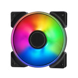 Fractal Design Prisma AL-12/PWM 120mm ARGB Case Fan, 7 Blades, Long Life Sleeve Bearing, 500-2000 RPM, Black