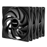 Be Quiet! BL140 Pure Wings 3 PWM High Speed 120mm Case Fans (3 Pack), Rifle Bearing, 2100 RPM, Black