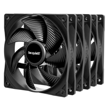 Be Quiet! BL141 Pure Wings 3 120mm PWM Case Fans (3 Pack), Rifle Bearing, 1600 RPM, Black