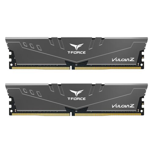 Team T-Force Vulcan Z 16GB Kit (2 x 8GB), DDR4, 3600MHz (PC4-28800), CL18, XMP 2.0, DIMM Memory, Grey