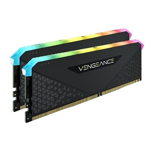 Kit de mémoire Corsair Vengeance RGB RS 32 Go (2 x 16 Go), DDR4, 3 600 MHz (PC4-28800), CL18, XMP 2.0, 6 LED, noir