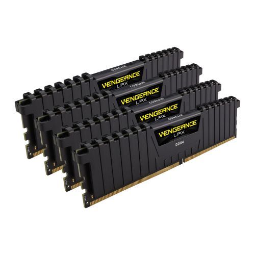 Kit de mémoire Corsair Vengeance LPX 64 Go (4 x 16 Go), DDR4, 3 600 MHz (PC4-28800), CL18, XMP 2.0