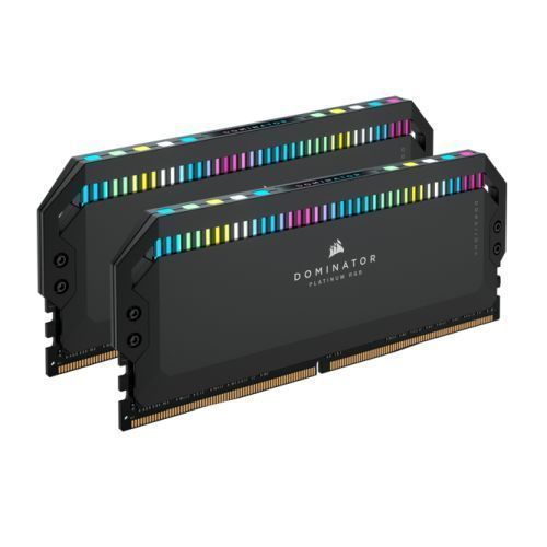 Kit Corsair Dominator Platinum RGB 64 Go (2 x 32 Go), DDR5, 6 000 MHz (PC5-48000), CL40, 1,35 V, XMP 3.0, PMIC, mémoire DIMM