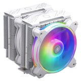 Cooler Master Hyper 622 Halo ARGB Dual Tower Heatsink & Fans, Intel/AMD, 6 Heat Pipes, 2x ARGB Fans, 157mm High, White