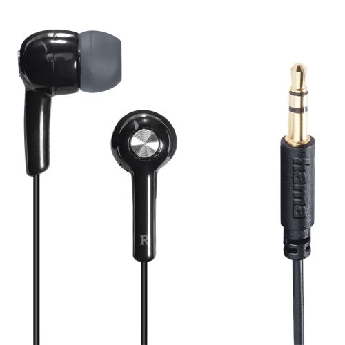 Hama Gloss In-Ear Headphones, 3.5mm Jack, No Mic, Black