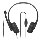 Hama (HS-P150 V2) Ultra-lightweight Headset, 3.5mm Jack, Y-adapter, Padded Ear Pads, Inline Controls