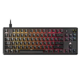 Corsair K70 CORE TKL RGB Mechanical Gaming Keyboard, USB, Red Linear Switches, Sound Dampening, Rotary Dial, Aluminium Top Plate, Black