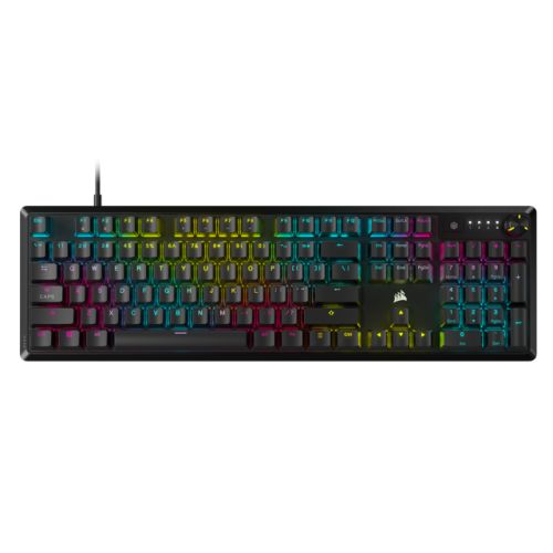 Corsair K70 CORE RGB Mechanical Gaming Keyboard, USB, Red Linear Switches, Sound Dampening, Rotary Dial, Aluminium Top Plate, Black