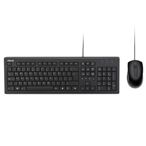 Asus U2000 Copilot Wired Keyboard and Mouse Desktop Kit, USB, 1000 DPI, Multimedia, Copilot Key