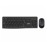 Jedel WS770 Wireless Desktop Kit, Multimedia Keyboard, 1600 DPI Mouse, Black