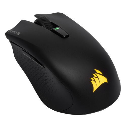 Corsair Harpoon RGB Souris de jeu filaire/sans fil/Bluetooth, 10 000 DPI, technologie sans fil Slipstream, batterie 60 heures, 6 boutons programmables