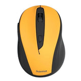 Hama MW-400 V2 Compact Wireless Optical Mouse, 6 Buttons, 800-1600 DPI, Black/Yellow