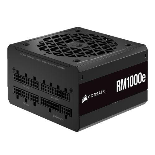 Fuente de alimentación Corsair RMe Series RM1000e V2 de 1000 W, totalmente modular, ventilador con rodamiento de rifle, 80+ Gold, modo cero RPM, ATX 3.0, PCIe 5.0