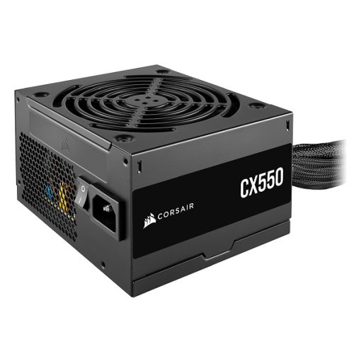 Corsair 550W CX550 PSU, Fully Wired, 80+ Bronze, Thermally Controlled Fan