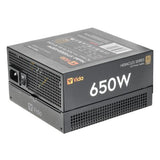 Vida 650W Heracles Black ATX Gaming PSU, 80+ Bronze, 140mm Ultra-Quiet FDM Fan, Flat Black Cables, Power Lead Not Included