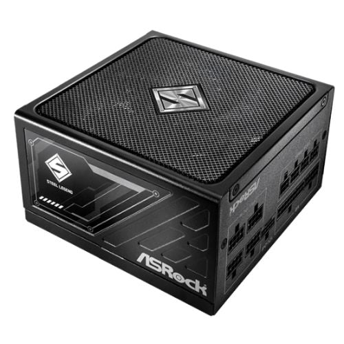 ASRock Steel Legend SL-750G 750W ATX Power Supply Unit, 80 Plus Gold Certified, 120mm Silent Cooling Fan, High Efficiency PSU