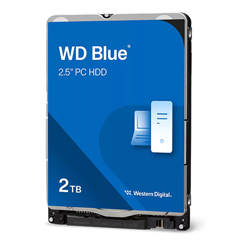 WD 2.5", 2TB, SATA3, Blue Mobile Hard Drive, 5400RPM, 128MB Cache, 7mm, OEM