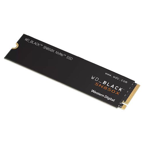 WD 2TB Black SN850X M.2 NVMe Gen4 SSD, M.2 2280, PCIe4, R/W 7300/6600 MB/s, 1200K/1100K IOPS, No Heatsink