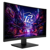 Asrock 27" Phantom Gaming QHD Curved Gaming Monitor (PG27QRT1B), 2560 x 1440, 1ms, 2 HDMI, DP, 180Hz, 95% DCI-P3, FreeSync, VESA