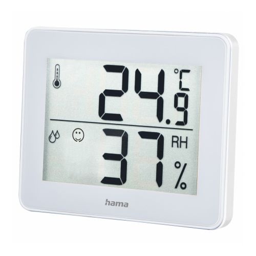 Hama TH-130 Thermo/Hygrometer - Thermometer, Hygrometer, Comfort Indicator, White