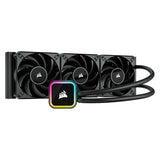 Corsair iCUE H150i RGB ELITE Refroidisseur de processeur liquide 360 ​​mm, tête de pompe RGB, 3 ventilateurs AF ELITE PWM de 12 cm