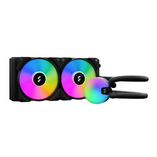 Fractal Design Lumen S24 V2 240mm ARGB Liquid CPU Cooler, ARGB Pump, 2x Aspect 12 RGB PWM Fans