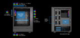 VIDA SPIRE ATX BLACK GAMING CASE Desktop