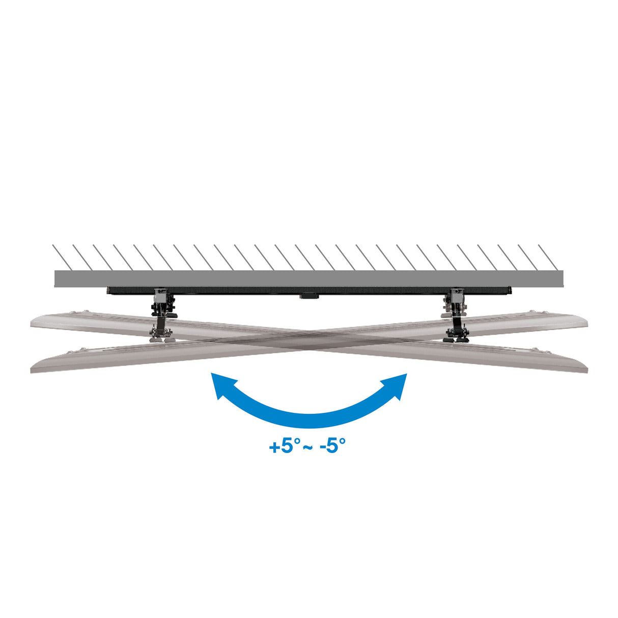Manhattan Wall Mount With Extension for TV & Monitors (Tiltable Anti Theft), For screens 37" to 100", VESA compatibility: all between 200x200mm to 800x400mm - check the dimensions of the four mounting holes on back of screen to ensure it fits, Max 75kg, B