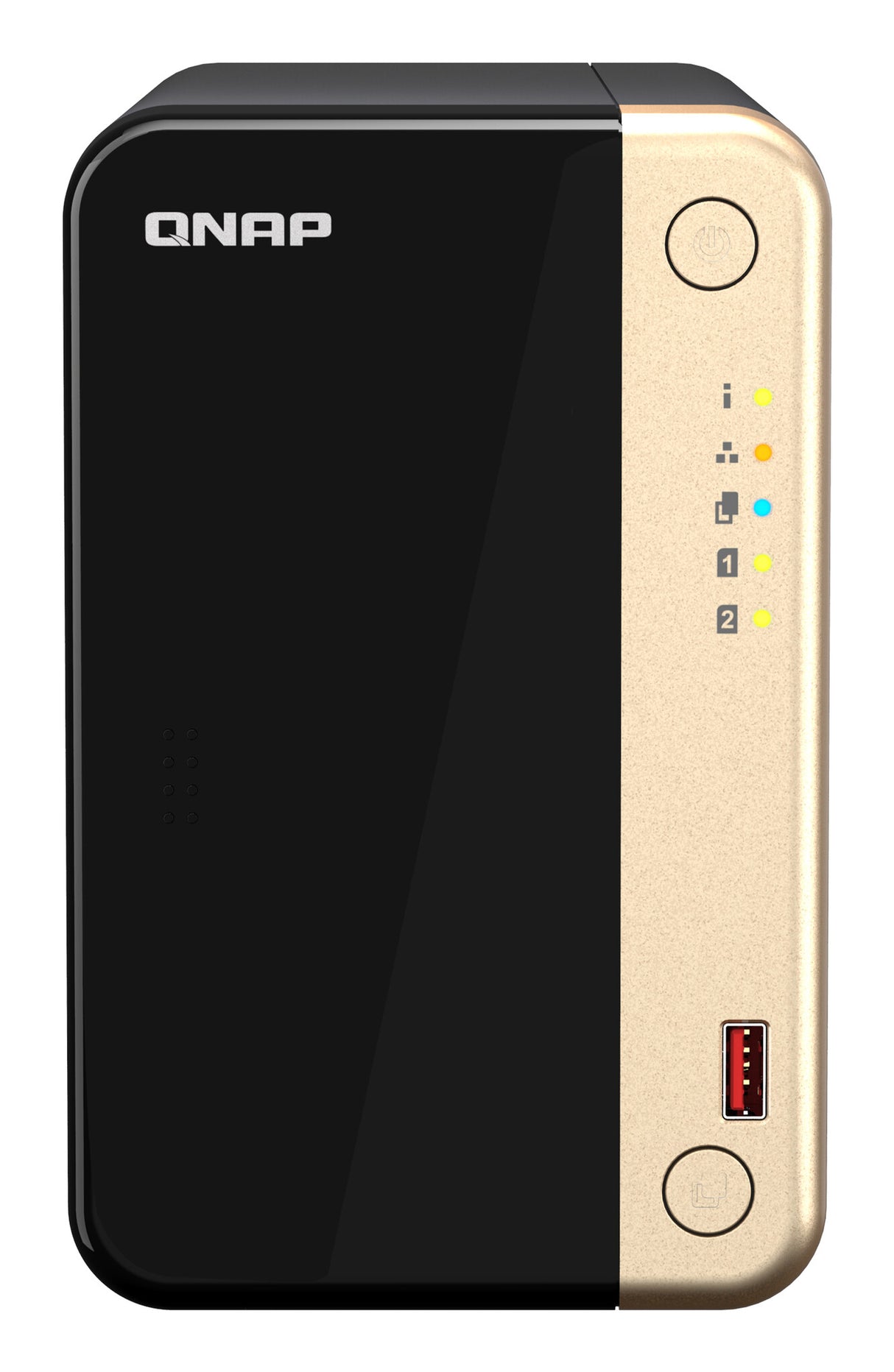 QNAP TS-264 NAS Tower Intel® Celeron® N5095 8 GB 0 TB QNAP QTS Black, Gold