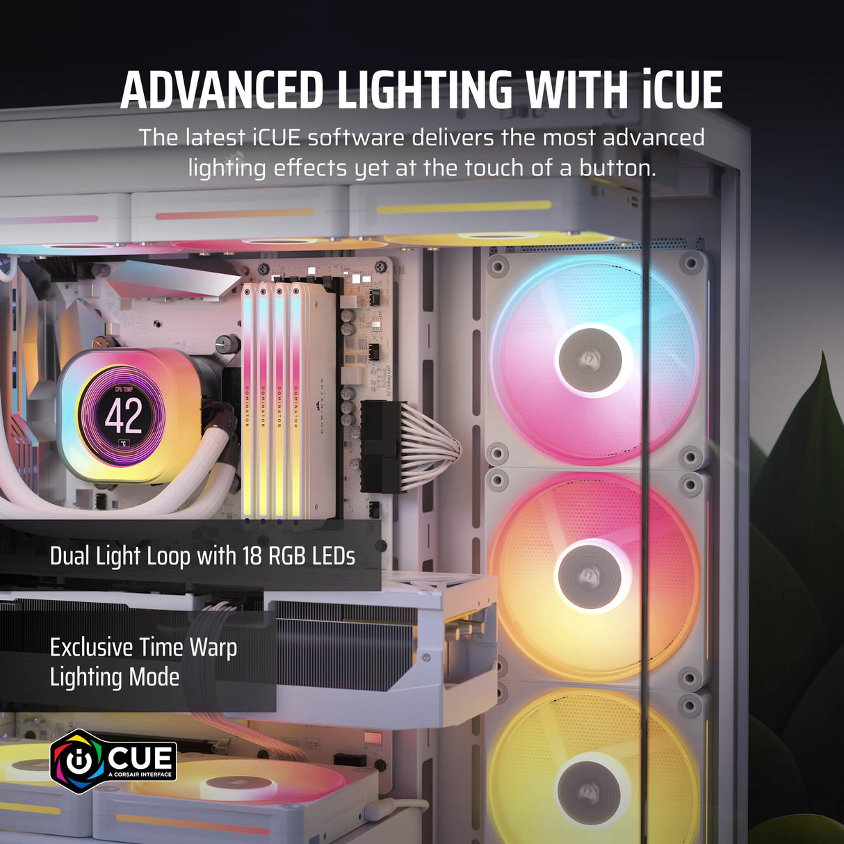 Corsair iCUE LINK LX120-R RGB Computer case Fan 12 cm White 3 pc(s)