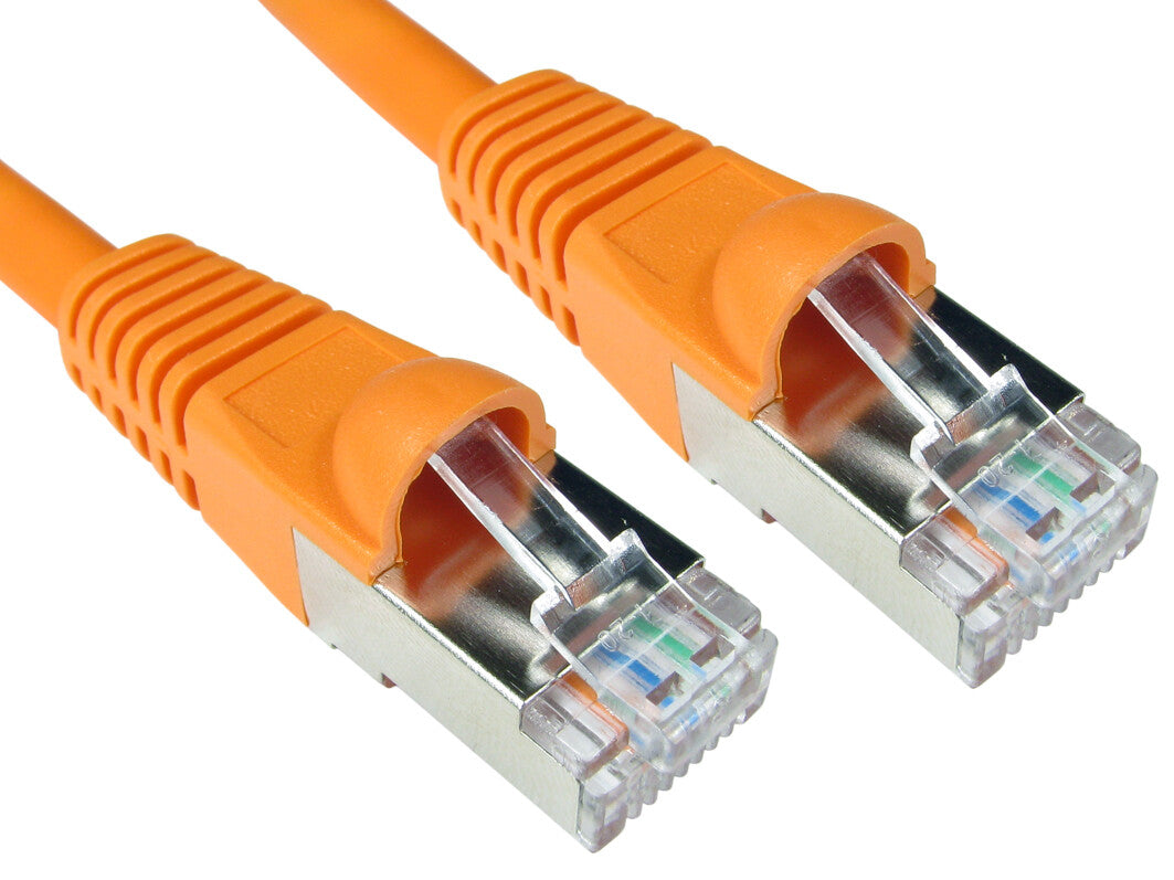 Cables Direct S/FTP CAT6A 2m networking cable Orange S/FTP (S-STP)