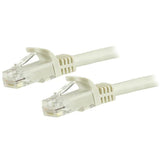 StarTech.com 1.5m CAT6 Ethernet Cable - White CAT 6 Gigabit Ethernet Wire -250MHz 100W PoE RJ45 UTP Network/Patch Cord Snagless w/Strain Relief Individually Tested