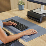 Fellowes Wrist Rest Breyta Palm Rest with Antibacterial Protection Ergonomic Wrist Support Marine