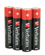 Verbatim AAA 4 Blister Pack Alkaline Batteries