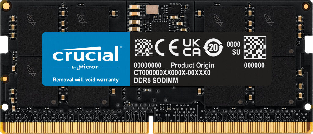 Crucial CT16G48C40S5 memory module 16 GB 1 x 16 GB DDR5 262-pin SO-DIMM