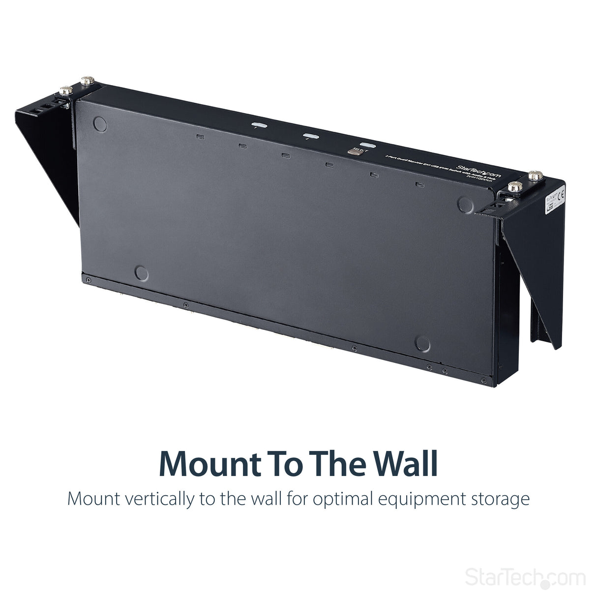 StarTech.com 2U Vertical Wall Mount Patch Panel Bracket - Steel Rack Mount Bracket w/Hardware for 19" Network, Server and Data Equipment - TAA