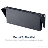 StarTech.com 2U Vertical Wall Mount Patch Panel Bracket - Steel Rack Mount Bracket w/Hardware for 19" Network, Server and Data Equipment - TAA