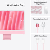 Apple iMac 24-inch with Retina 4.5K display: M4 chip with 10‑core CPU and 10‑core GPU, 16GB, 512GB SSD - Pink