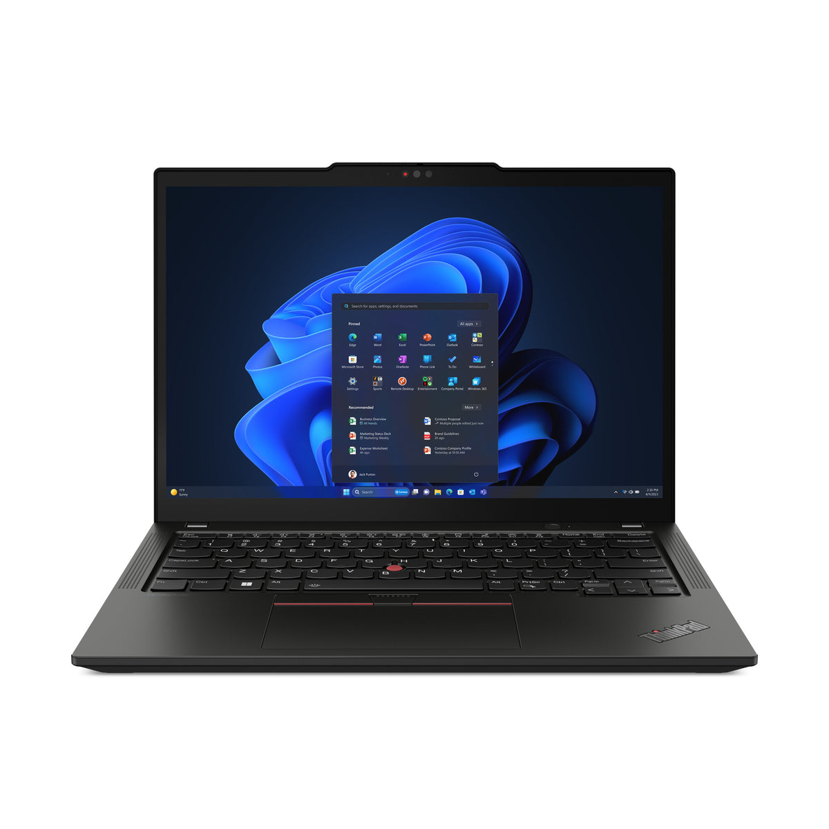 Lenovo ThinkPad X13 Gen 5 Intel Core Ultra 5 135U Laptop 33.8 cm (13.3") Touchscreen WUXGA 16 GB LPDDR5x-SDRAM 512 GB SSD Wi-Fi 6E (802.11ax) Windows 11 Pro Black UK English